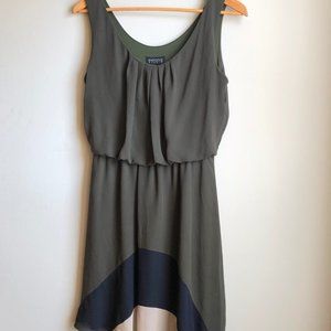 Forest Green Mini Dress with design